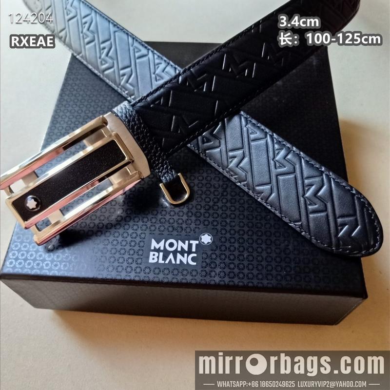 Replica Montlanc belt 34mmX100-125cm 8L12