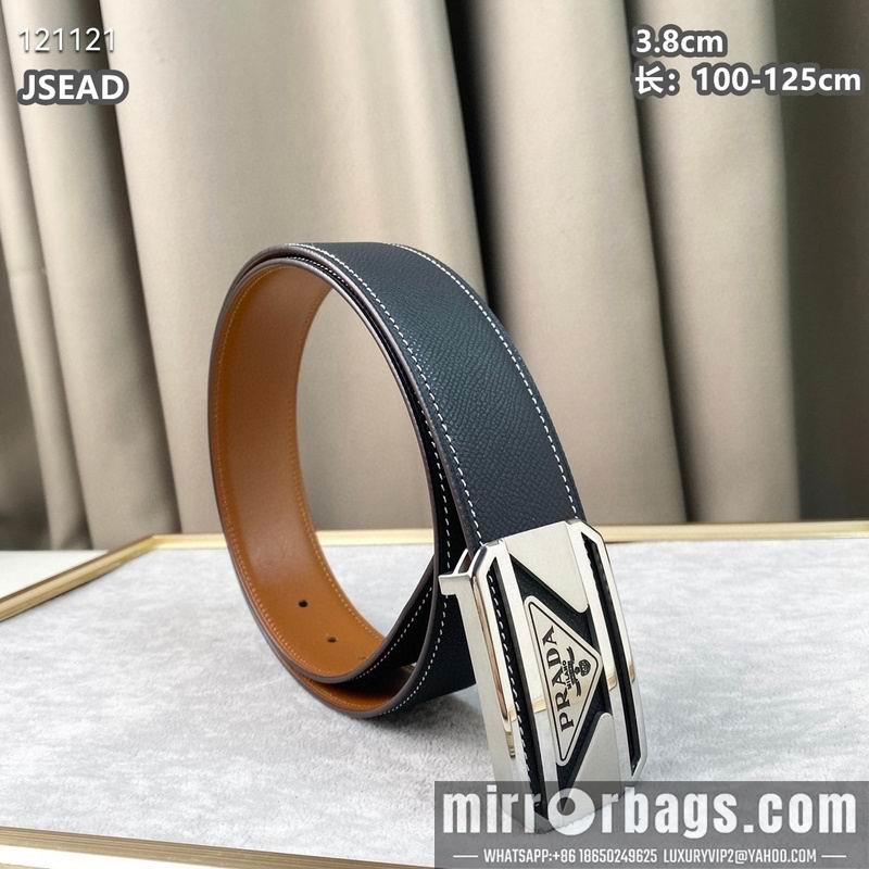 Replica Prada belt 38mmX100-125cm 8L07