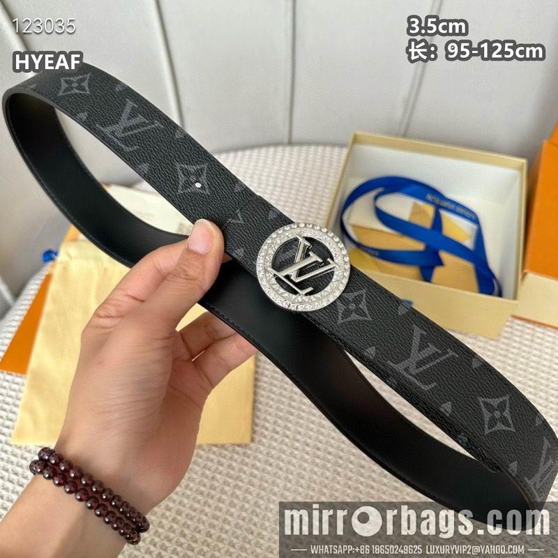 Replica LV belt 35mmX95-125cm 8L02