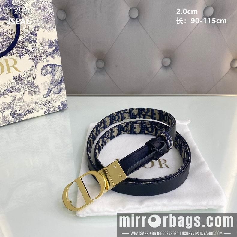 Replica Dior Belt 20mmX90-115cm 8L06