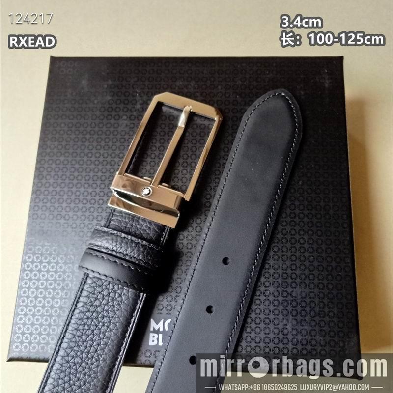 Replica Montblanc belt 34mmX100-125cm 8L05