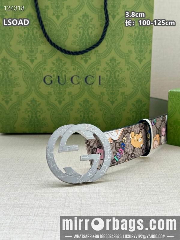 Replica Gucci belt 38mmX100-125cm 8L32