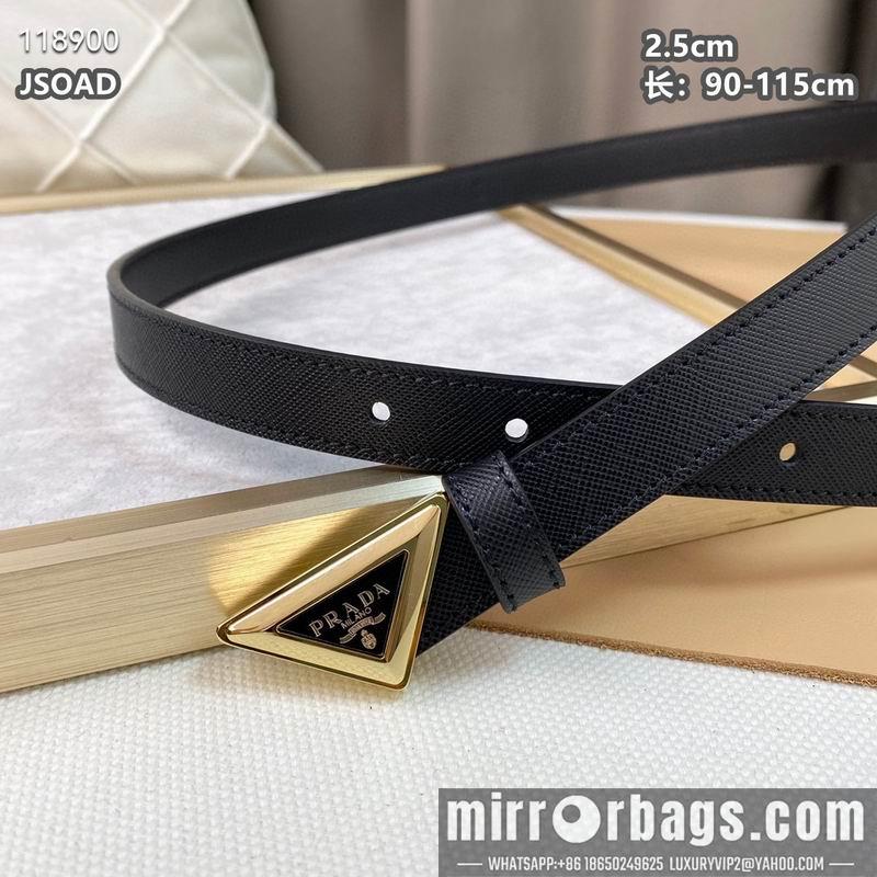Replica Prada belt 25mmX90-115cm 8L040801