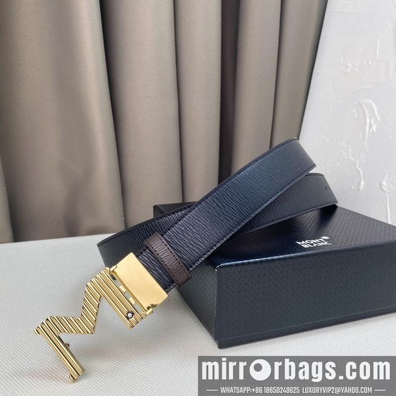 Replica Montblanc belt 35mmX95-125cm 7D07
