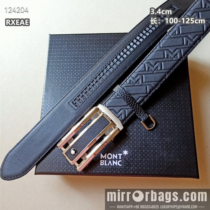 Replica Montlanc belt 34mmX100-125cm 8L12