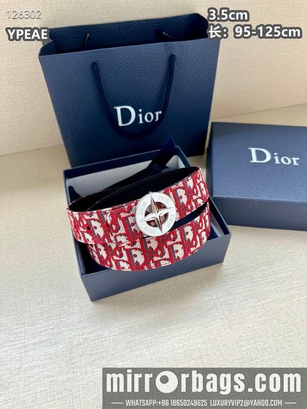 Replica Dior belt 35mmX95-125cm 8L17
