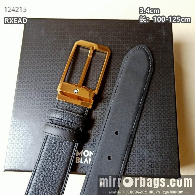 Replica Montblanc belt 34mmX100-125cm 8L05