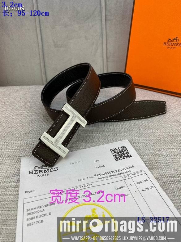 Replica Hermes Belt 32mmX95-125cm 8L01