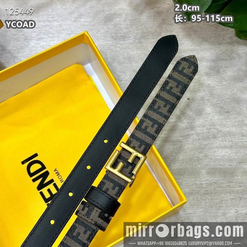 Replica Fendi belt 20mmX95-115cm 8L13
