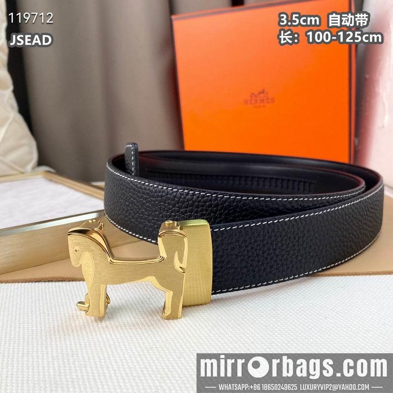 Replica Hermes belt 自动带35mmX100-125cm 8L040801