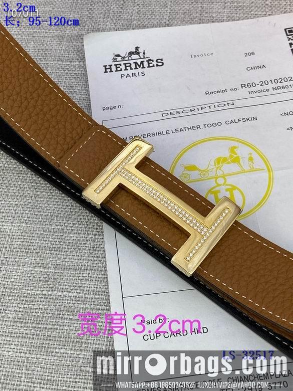 Replica Hermes Belt 32mmX95-125cm 8L01