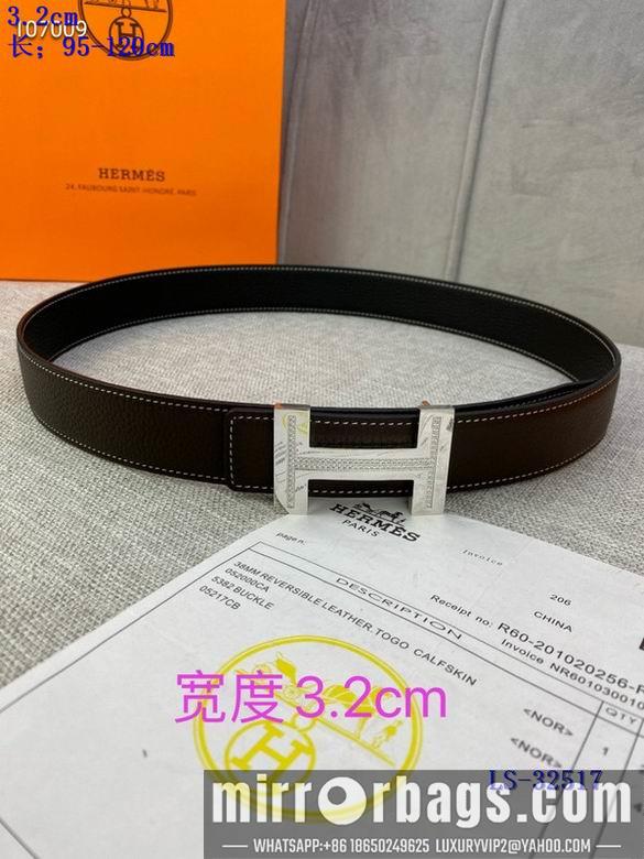 Replica Hermes Belt 32mmX95-125cm 8L01