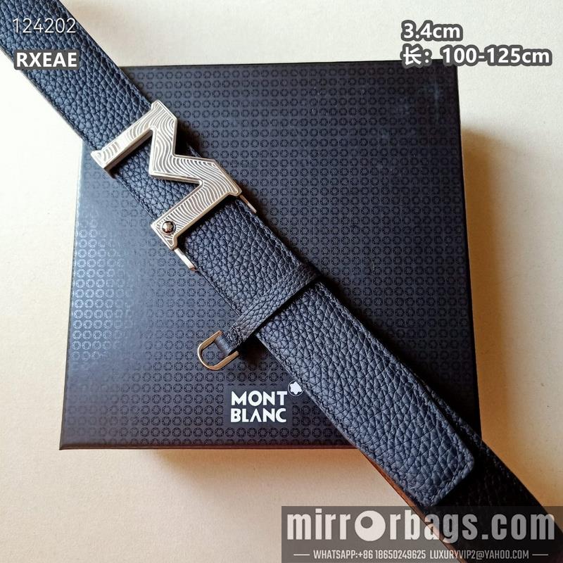 Replica Montlanc belt 34mmX100-125cm 8L13