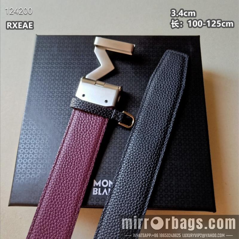 Replica Montlanc belt 34mmX100-125cm 8L13