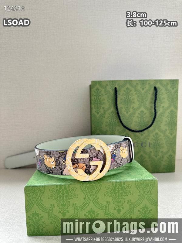 Replica Gucci belt 38mmX100-125cm 8L32