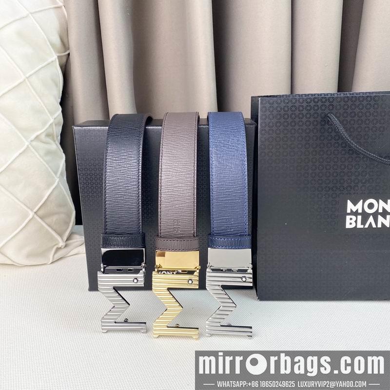 Replica Montblanc belt 35mmX95-125cm 7D07