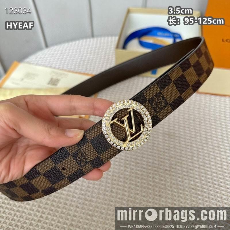 Replica LV belt 35mmX95-125cm 8L02