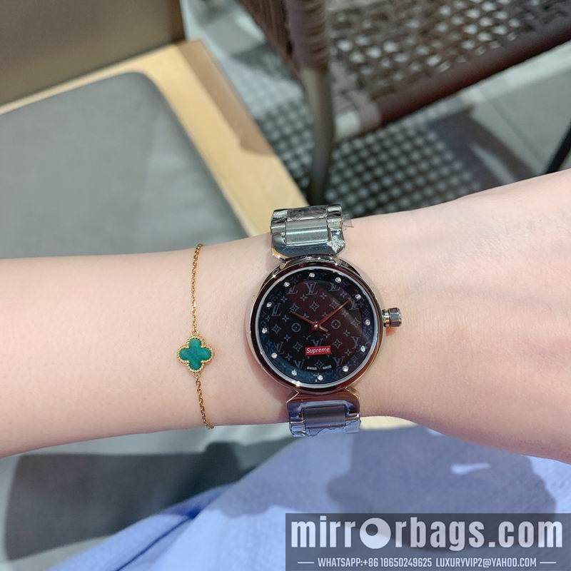 Replica LV X Supreme watch 081658