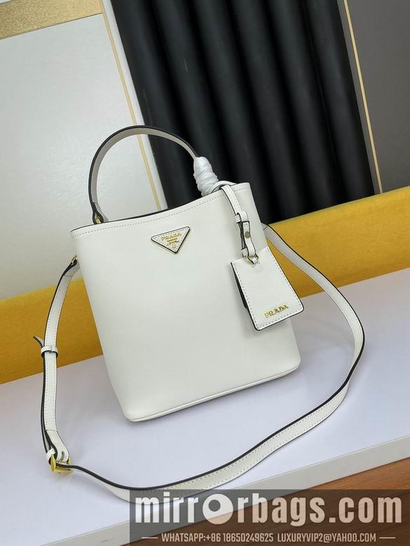 Replica Prada Bags WW1BA213白 23X13X22