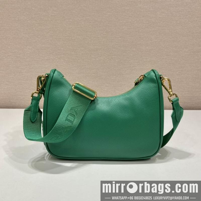 Replica Prada Bags 1BH204 Nylon Hobo 23x17x6.5cm Ap