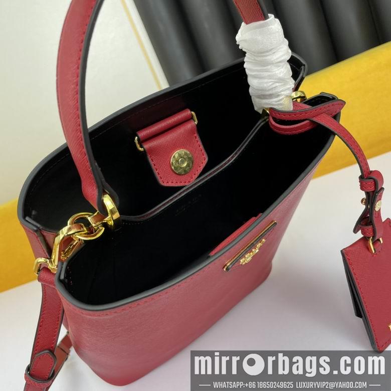 Replica Prada Bags WW1BA213红 23X13X22