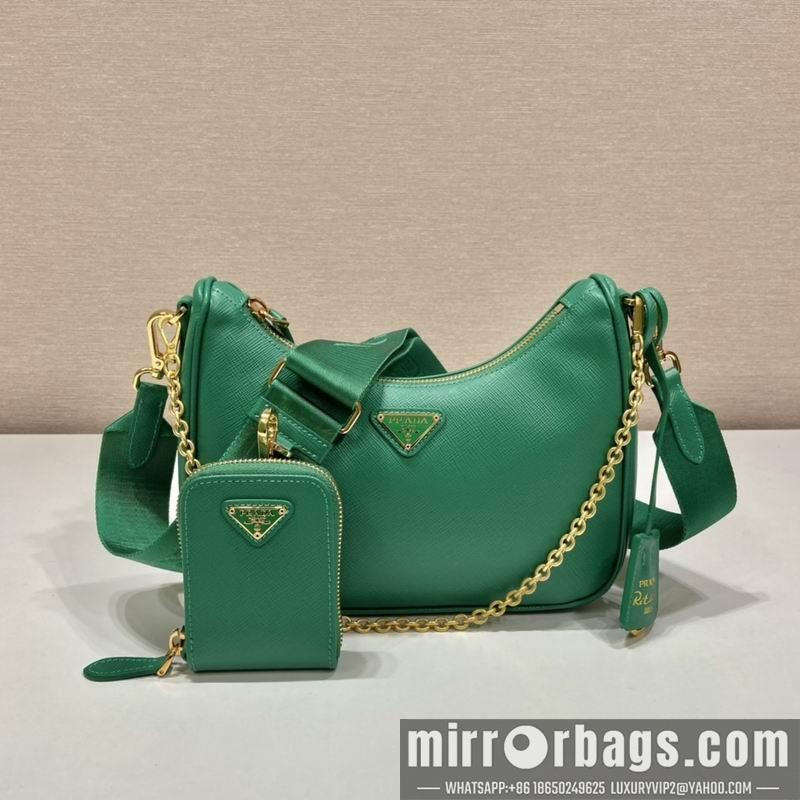 Replica Prada Bags 1BH204 Nylon Hobo 23x17x6.5cm Ap