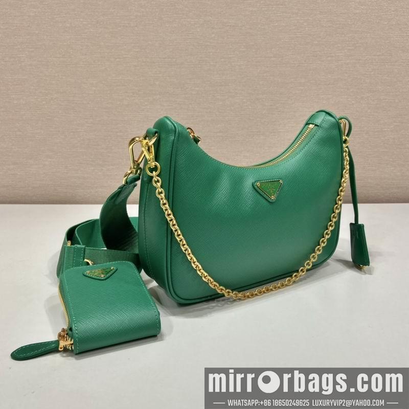 Replica Prada Bags 1BH204 Nylon Hobo 23x17x6.5cm Ap
