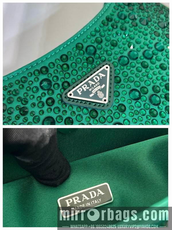 Replica Prada Bags Prada Cleo 1BC169翡翠绿22x18.5x4.5cm AP
