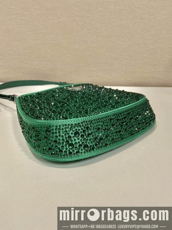Replica Prada Bags Prada Cleo 1BC169翡翠绿22x18.5x4.5cm AP