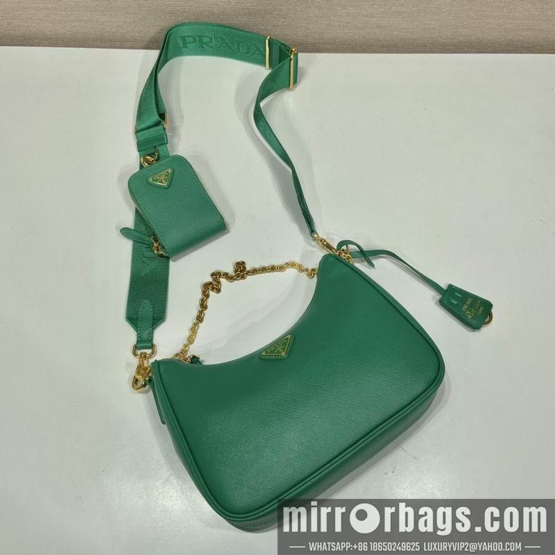 Replica Prada Bags 1BH204 Nylon Hobo 23x17x6.5cm Ap
