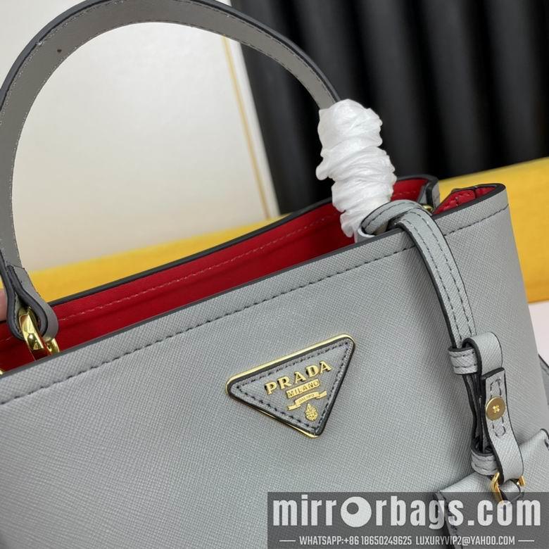 Replica Prada Bags WW1BA213浅灰 23X13X22