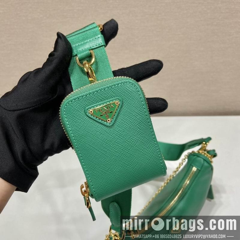 Replica Prada Bags 1BH204 Nylon Hobo 23x17x6.5cm Ap