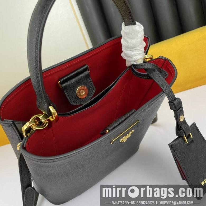 Replica Prada Bags WW1BA213黑 23X13X22