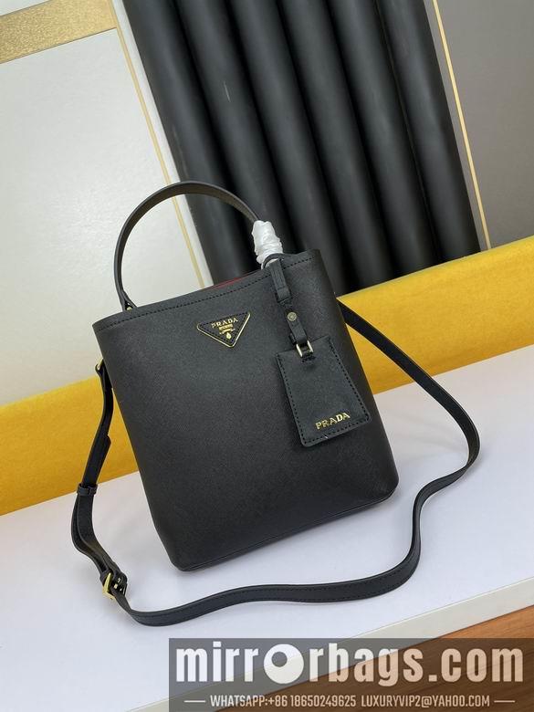 Replica Prada Bags WW1BA213黑 23X13X22