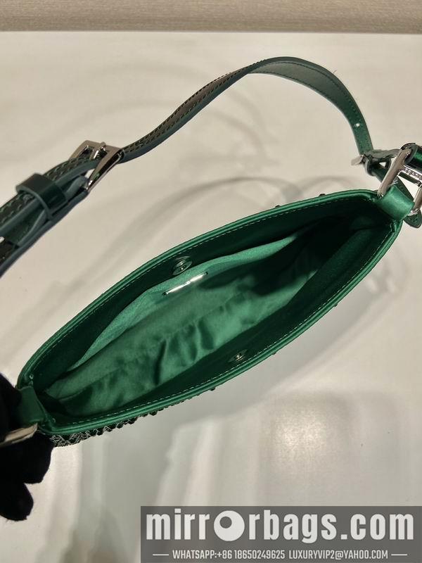 Replica Prada Bags Prada Cleo 1BC169翡翠绿22x18.5x4.5cm AP