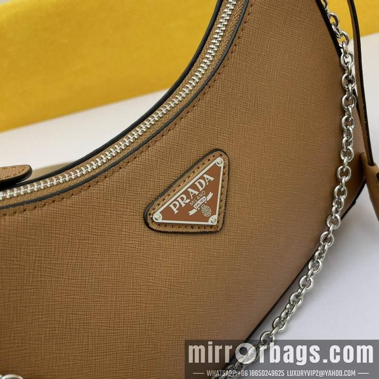 Replica Prada Bags WW1BH204棕 18X22X6.5