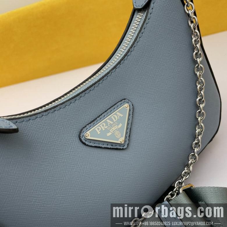 Replica Prada Bags WW1BH204蓝 18X22X6.5