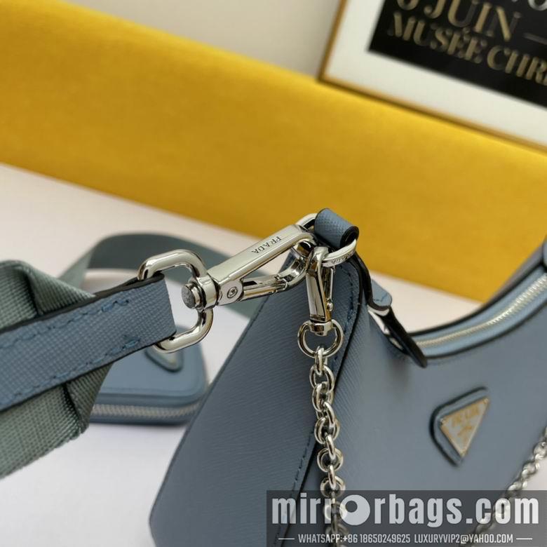 Replica Prada Bags WW1BH204蓝 18X22X6.5