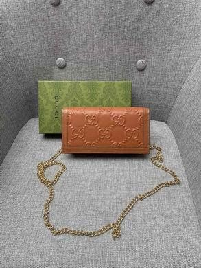 Replica Gucci Bags 1:1 WL676155棕 19X10X4