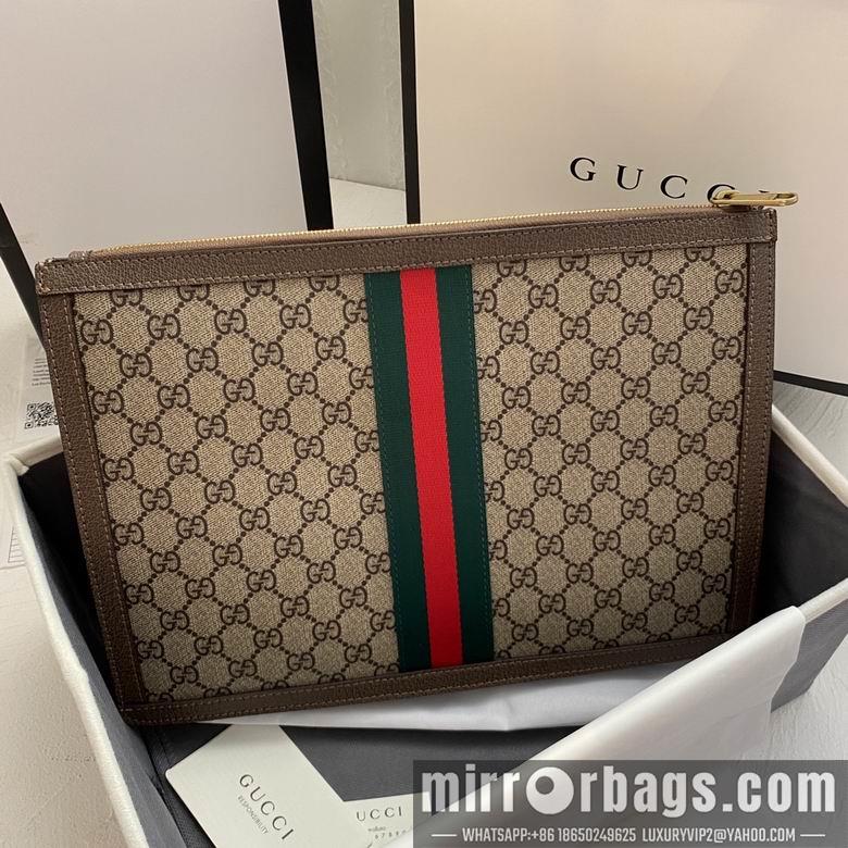 Replica Gucci Bags 1:1 WD523359啡色 34X24X5