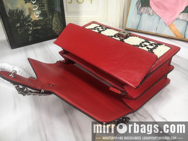 Replica Gucci Bags 1:1 WD400249白底花 28X18X9