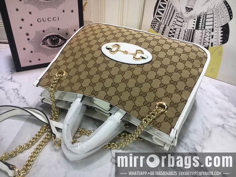Replica Gucci Bags 1:1 WD621144杏布白皮 35X27X12