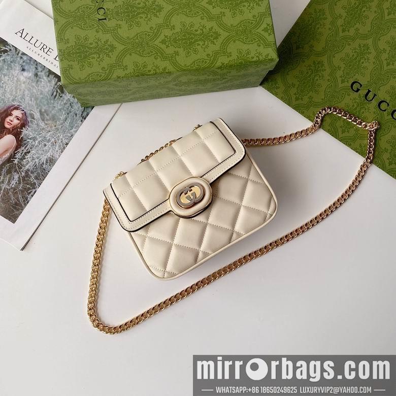 Replica Gucci Bags 1:1 741457 18X14.5X8cm YG 4colour