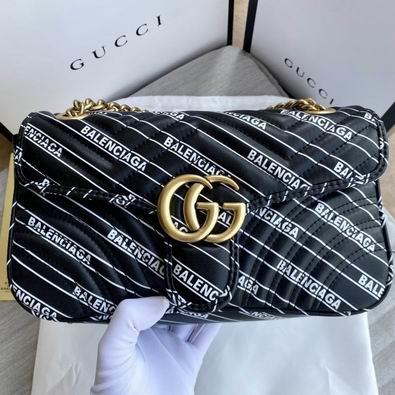 Replica Gucci Bags 1:1 GG Marmont 443497 26x15x7cm df03