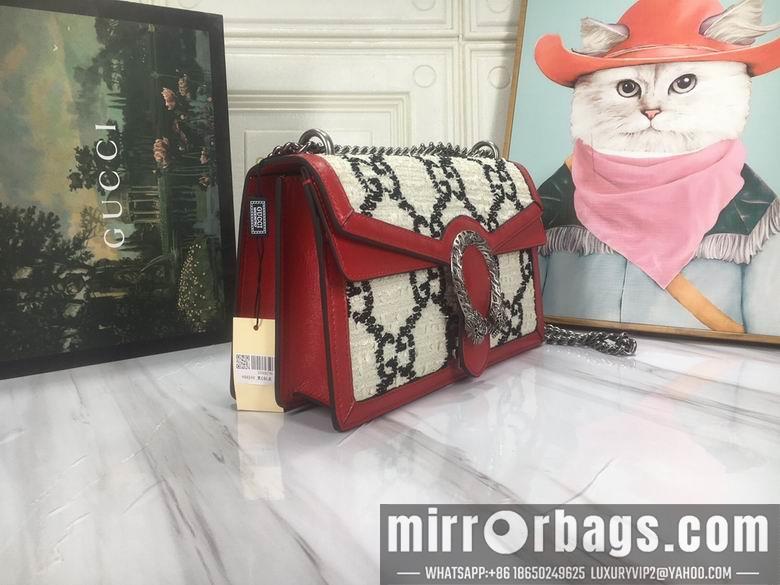 Replica Gucci Bags 1:1 WD400249白底花 28X18X9
