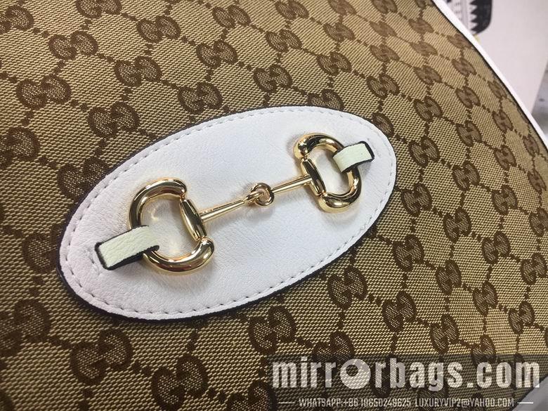 Replica Gucci Bags 1:1 WD621144杏布白皮 35X27X12