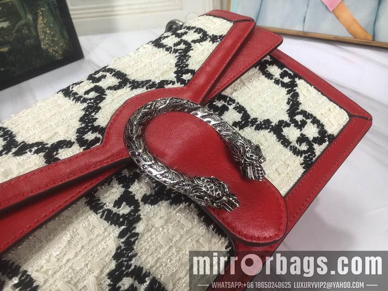Replica Gucci Bags 1:1 WD400249白底花 28X18X9