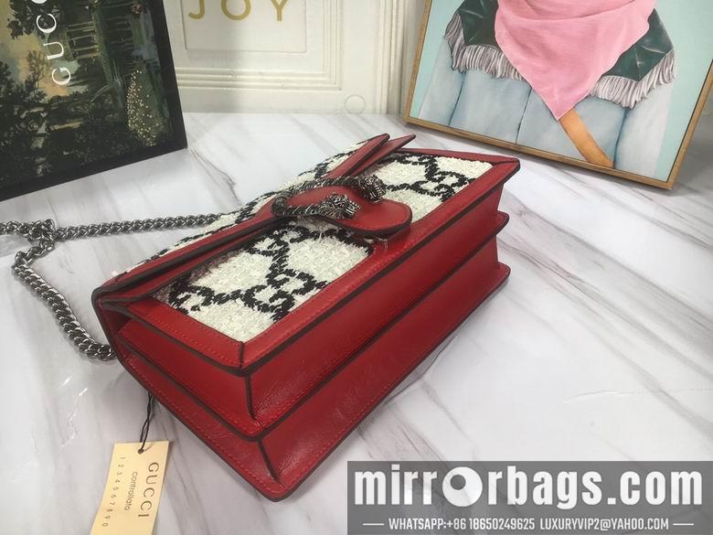 Replica Gucci Bags 1:1 WD400249白底花 28X18X9