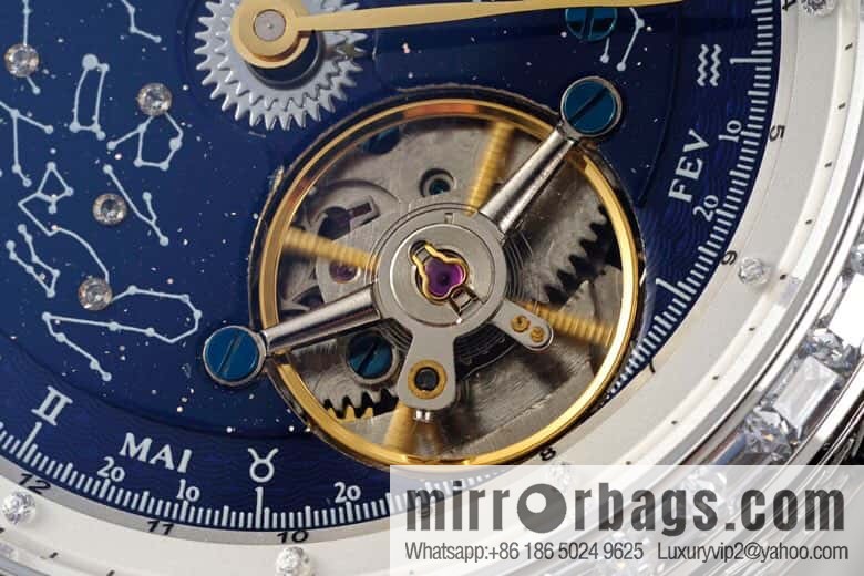 RMS new Beidou Star Orbital Flywheel JL product. Home, Master Series, Orbital Flywheel, inlaid with sand gold stone literal watch