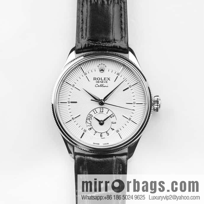 EW Rolex Cellini Log GMT Function Day and Night Function 39 mm Diameter Watch
